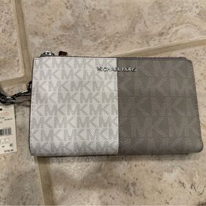 Michael Kors Two-Tone Gray and White Wallet